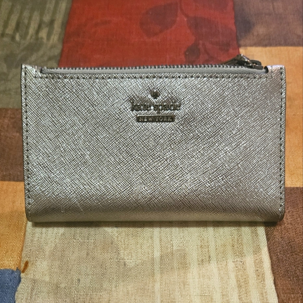 Kate Spade cameron street metallic wallet